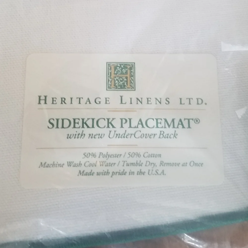 NWT Vintage Heritage Linen Sidekick Placemat Golf